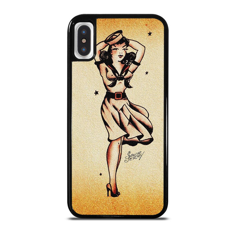 SAILOR JERRY TATTOO GIRL iPhone X / XS Case