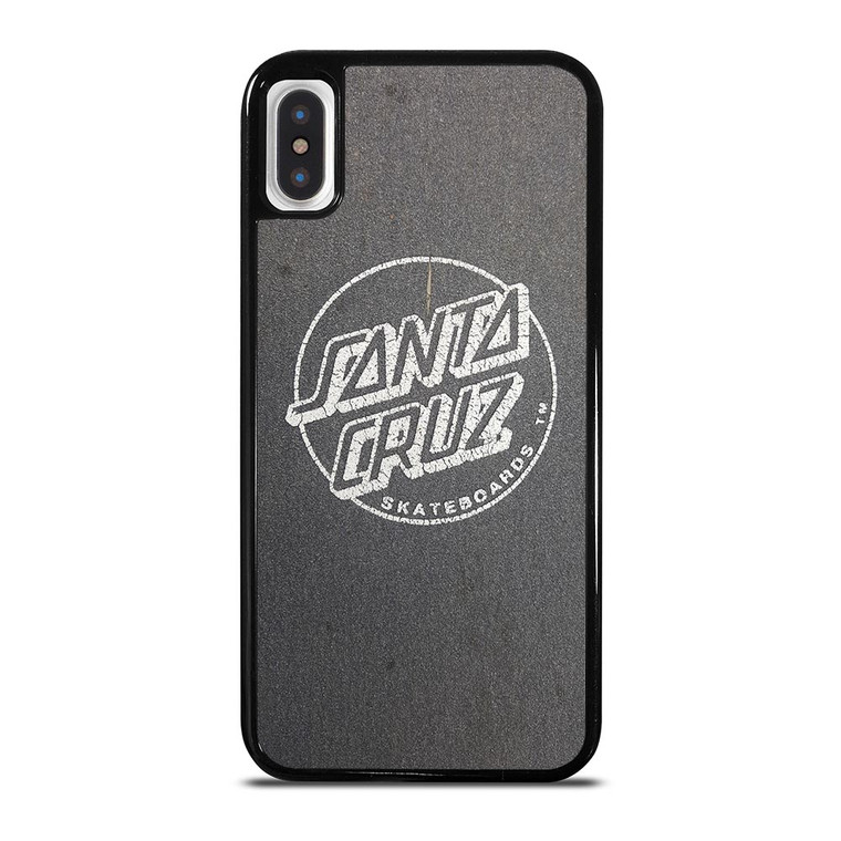 SANTA CRUZ SKATEBOARD LOGO ASPHALT iPhone X / XS Case