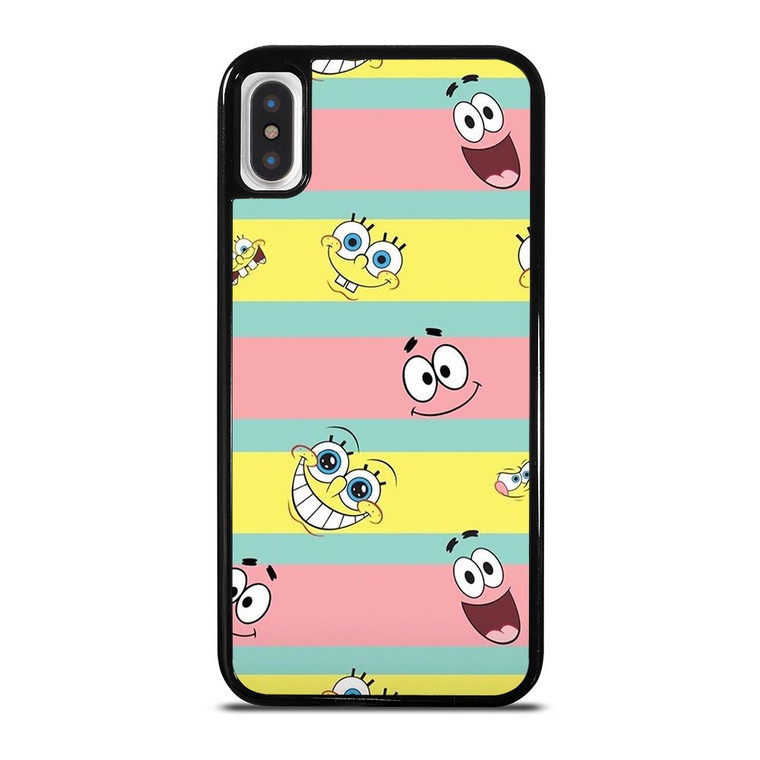 SPONGEBOB PATRICK CUTE STRIPE iPhone X / XS Case
