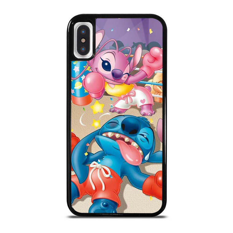 STITCH AND GIRLFRIEND BOXING iPhone X / XS Case