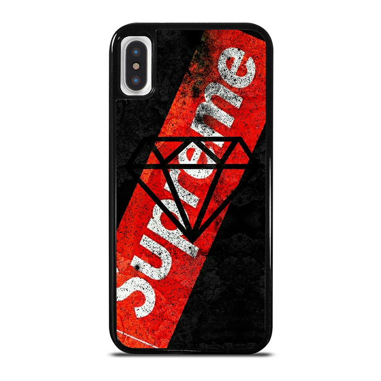 SUPREME DIAMOND SUPPLY CO BLACK iPhone X / XS Case SUPREME DIAMOND SUPPLY CO BLACK iPhone X / XS Case