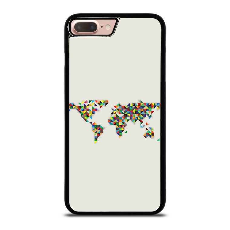 MINIMALISTIC WORLD MAP iPhone 8 Plus Case