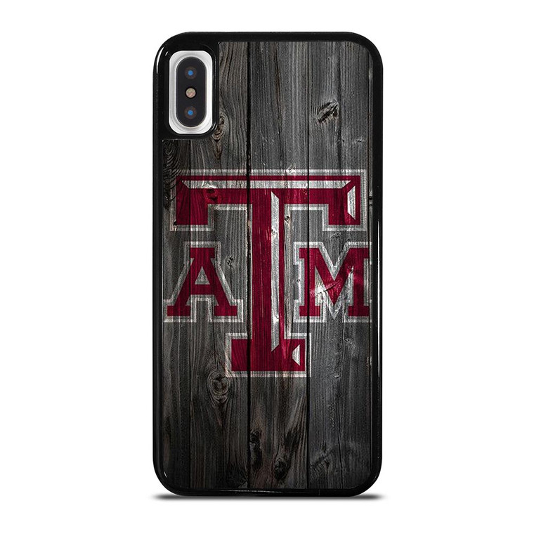 TEXAS AGGIES WOODEN LOGO iPhone X / XS Case