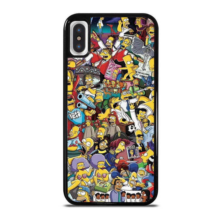 THE SIMPSONS ALL COLLAGE iPhone X / XS Case