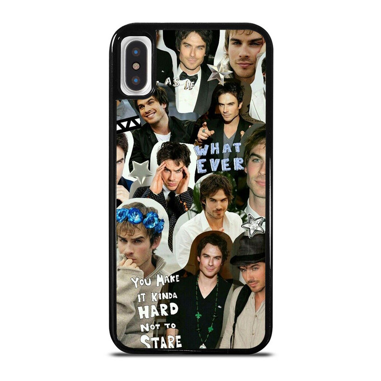 VAMPIRE DIARIES IAN SOMERHALDER COLLAGE iPhone X / XS Case