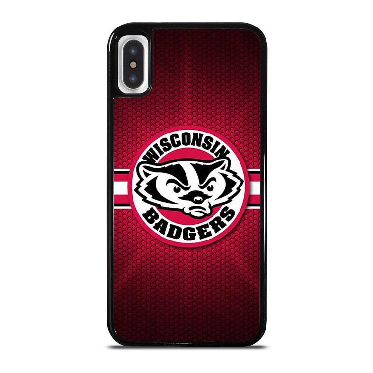 WISCONSIN BADGER METAL LOGO iPhone X / XS Case