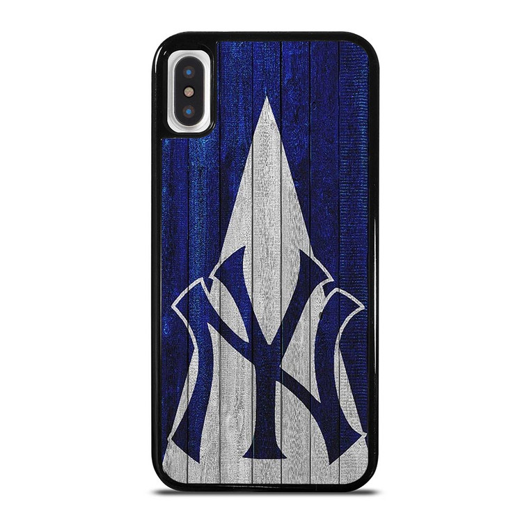 WOODEN LOGO NEW YORK YANKEES iPhone X / XS Case WOODEN LOGO NEW YORK YANKEES iPhone X / XS Case