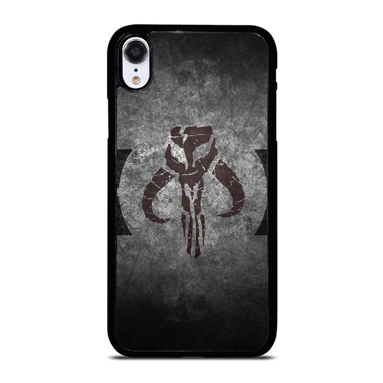 MANDALORIAN STAR WARS HEAD EMBLEM iPhone XR Case MANDALORIAN STAR WARS HEAD EMBLEM iPhone XR Case