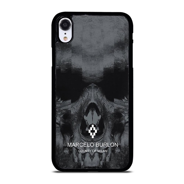 MARCELO BURLON SKULL LOGO iPhone XR Case