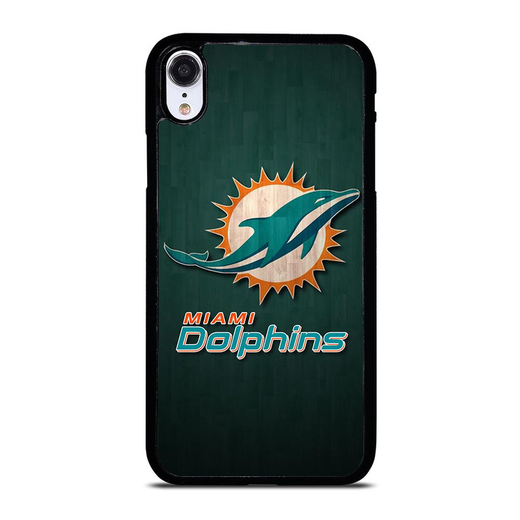 MIAMI DOLPHINS WOODEN LOGO iPhone XR Case