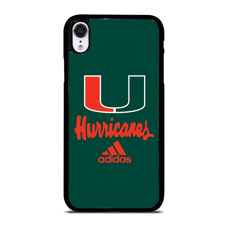 MIAMI HURRICANES GREEN LOGO iPhone XR Case