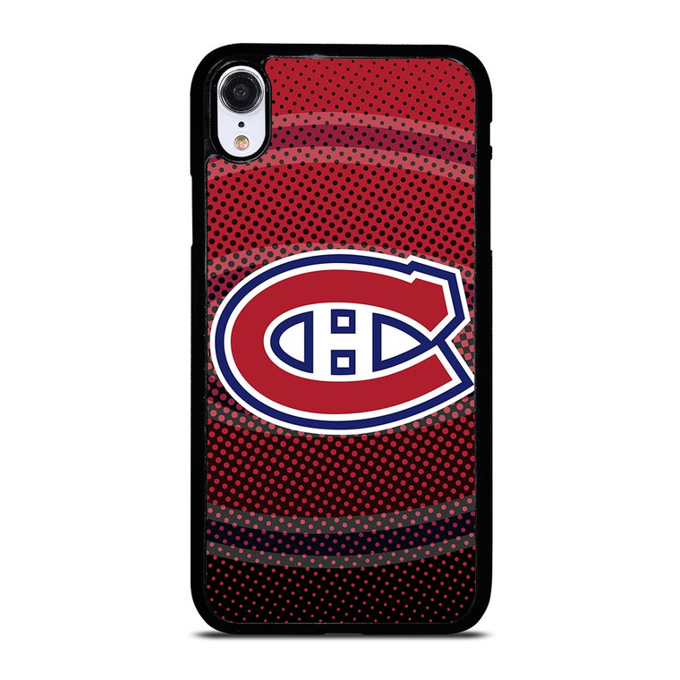 MONTREAL CANADIENS HALFTONE LOGO iPhone XR Case