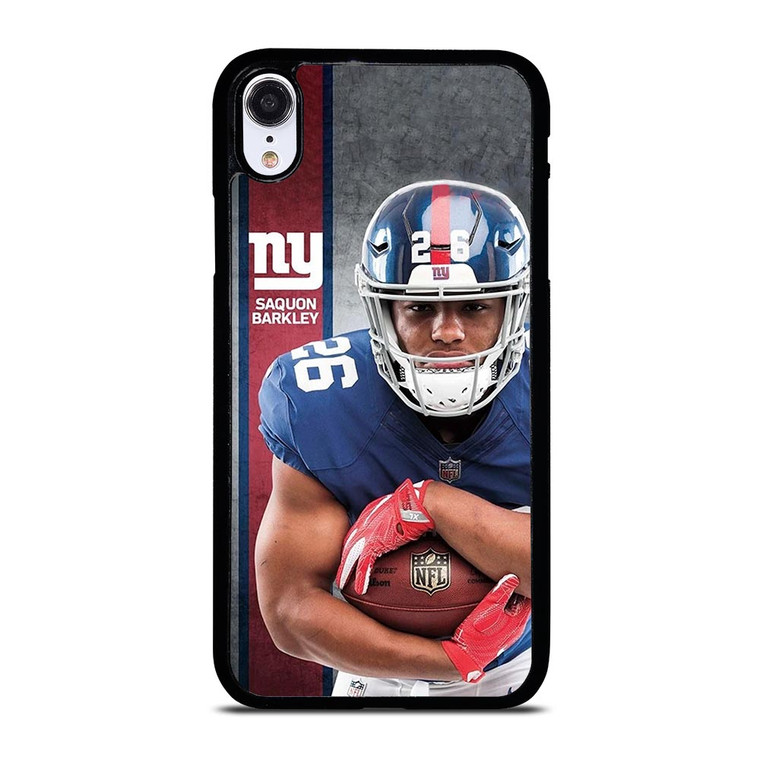 NEW YORK GIANTS SAQUON BARKLEY FOOTBALL iPhone XR Case