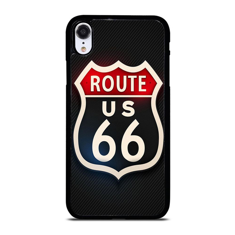 ROUTE 66 STREET US LOGO CARBON iPhone XR Case