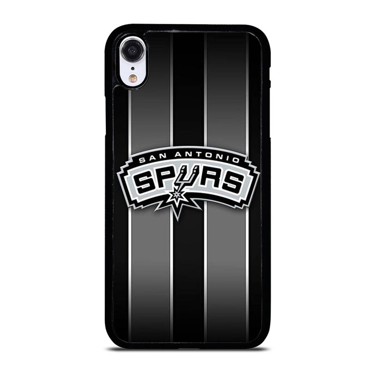 SAN ANTONIO SPURS NBA STRIPE LOGO iPhone XR Case