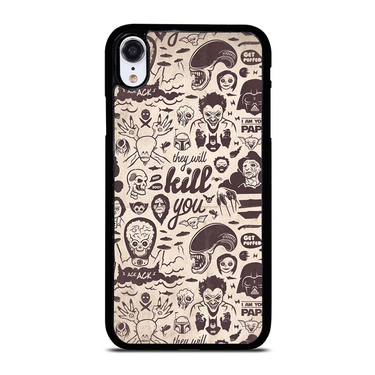 SLASHER PATTERN iPhone XR Case
