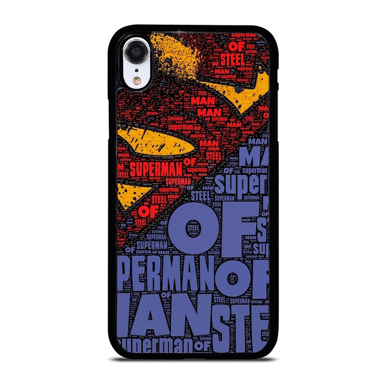 SUPERMAN LOGO ART WALL iPhone XR Case