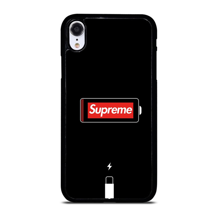 SUPREME PHONE LOW BATTERY iPhone XR Case
