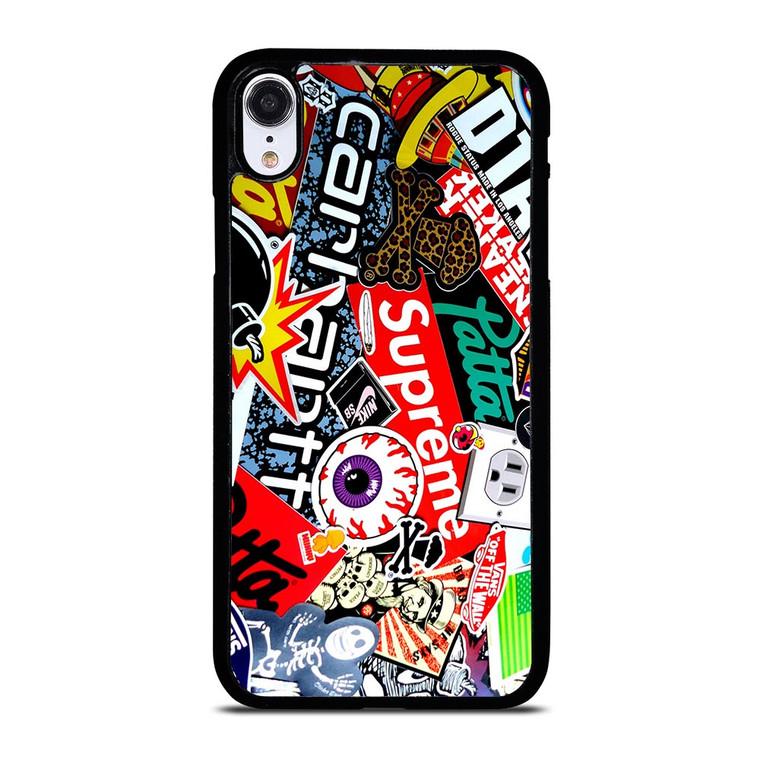 SUPREME STICKER AND OTHER BRAND iPhone XR Case