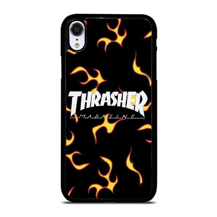 THRASHER SKATEBOARD MAGAZINE FLAME iPhone XR Case