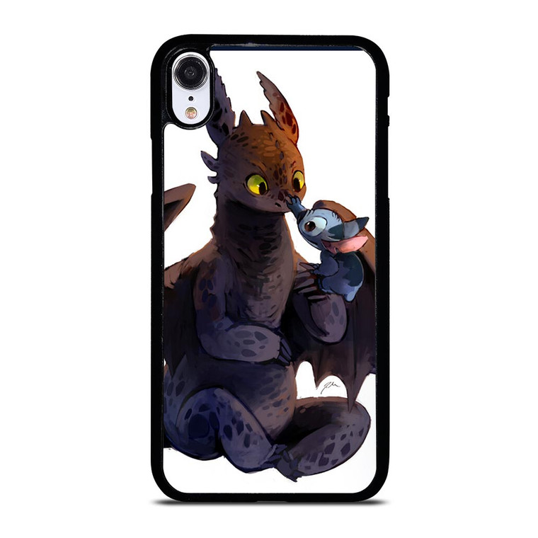 TOOTHLESS AND STITCH CARTOON 2 iPhone XR Case