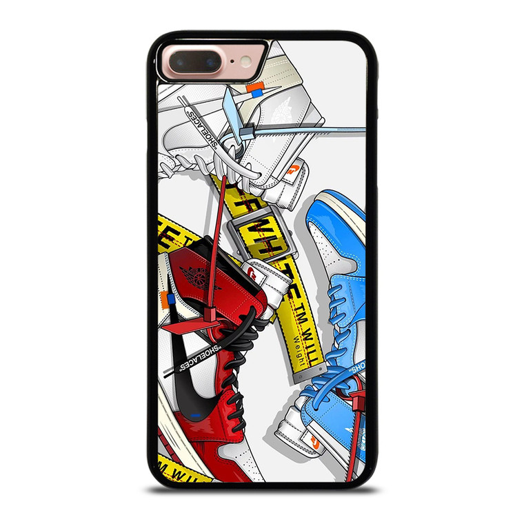 OFF WHITE AIR JORDAN SHOES iPhone 8 Plus Case