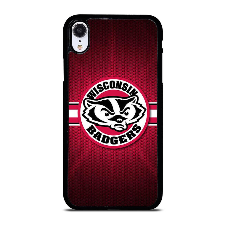 WISCONSIN BADGER METAL LOGO iPhone XR Case