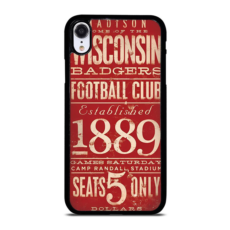 WISCONSIN BADGER OLD TICKET iPhone XR Case