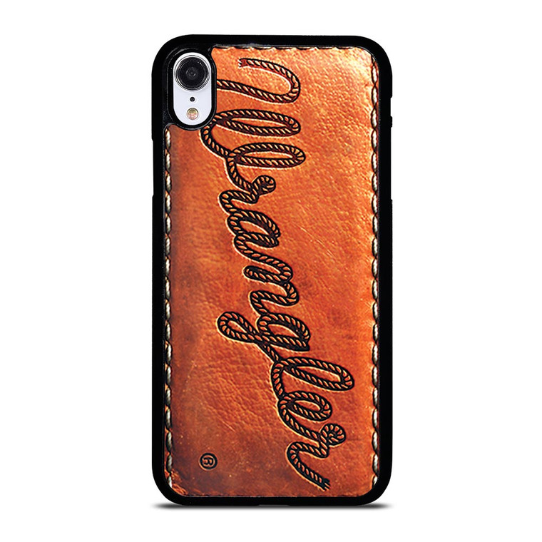WRANGLER JEANS LOGO LEATHER iPhone XR Case