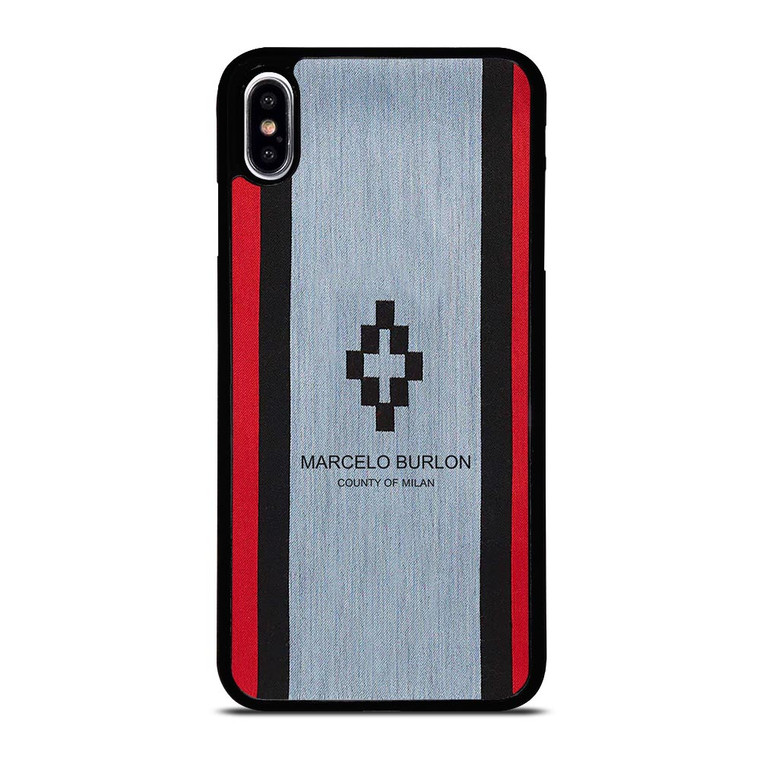 MARCELO BURLON STRIPE LOGO iPhone XS Max Case