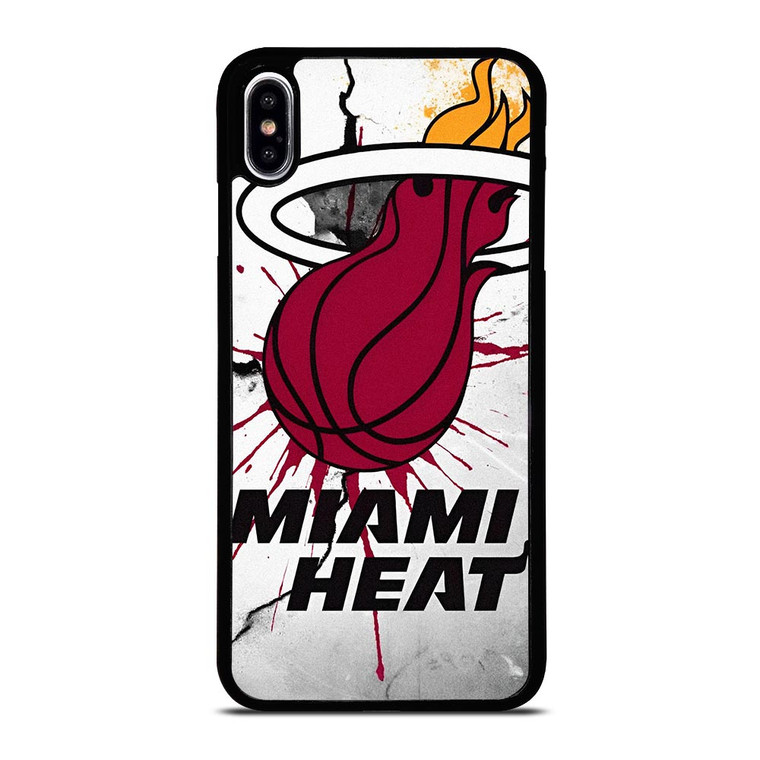 MIAMI HEAT CRACKED LOGO iPhone XS Max Case