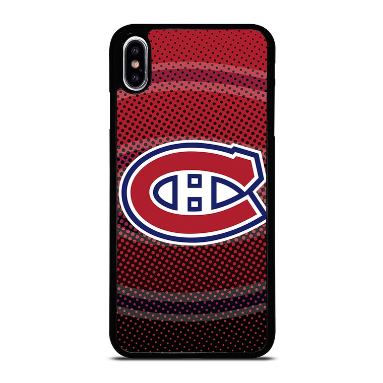 MONTREAL CANADIENS HALFTONE LOGO iPhone XS Max Case