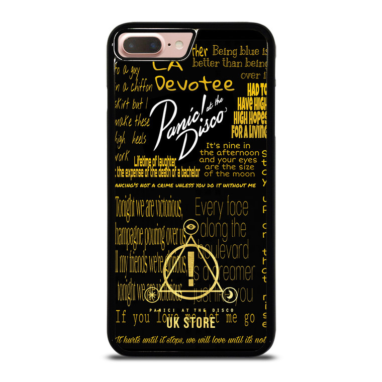PANIC AT THE DISCO LOGO GOLD iPhone 8 Plus Case