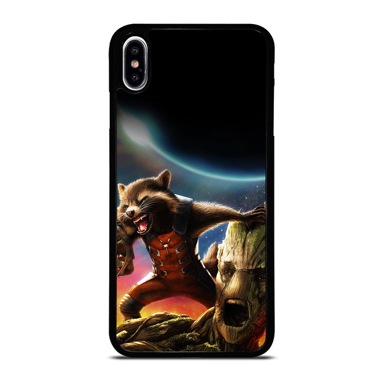 ROCKET RACCOON GROOT AVENGER iPhone XS Max Case