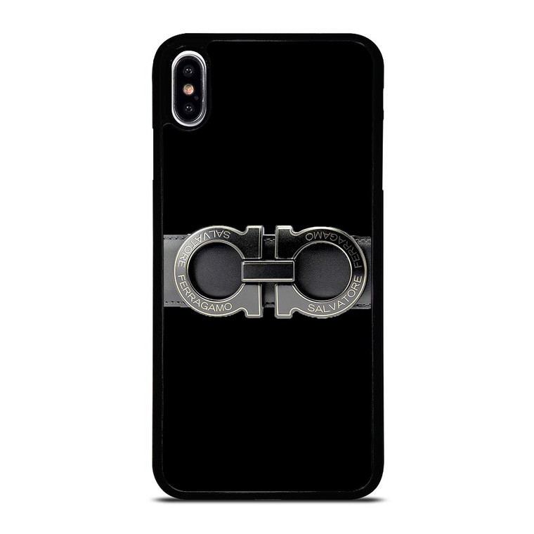 SALVATORE FERRAGAMO BELT BLACK iPhone XS Max Case