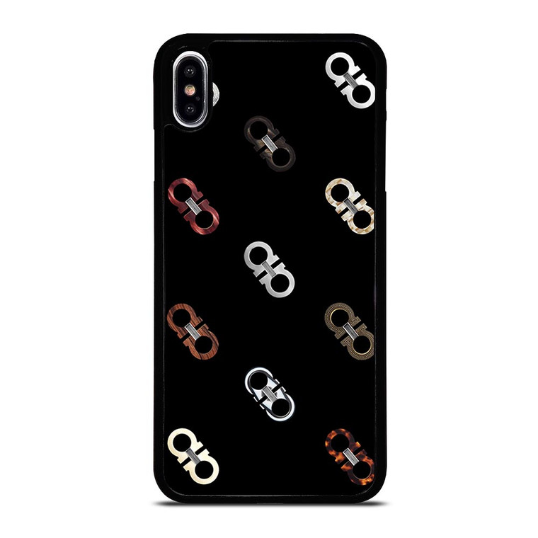 SALVATORE FERRAGAMO LOGO PATTERN iPhone XS Max Case
