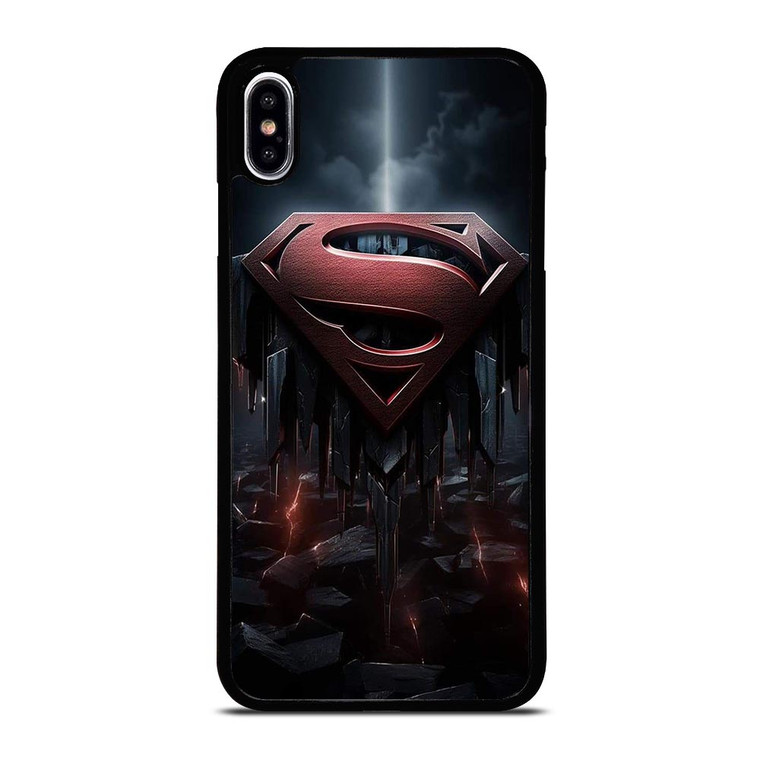 SUPERMAN DARK LOGO ICON iPhone XS Max Case