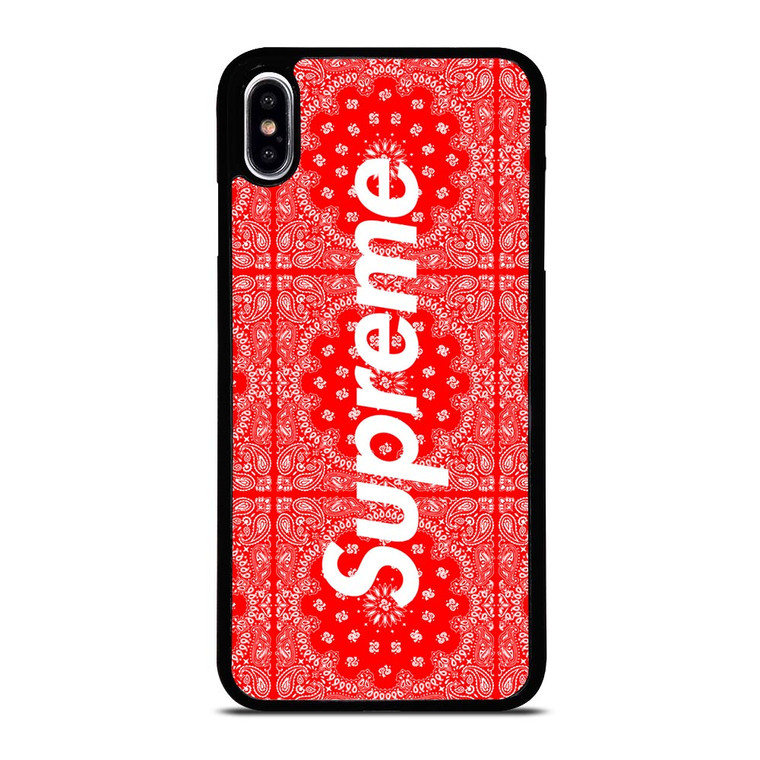 SUPREME RED BANDANA iPhone XS Max Case