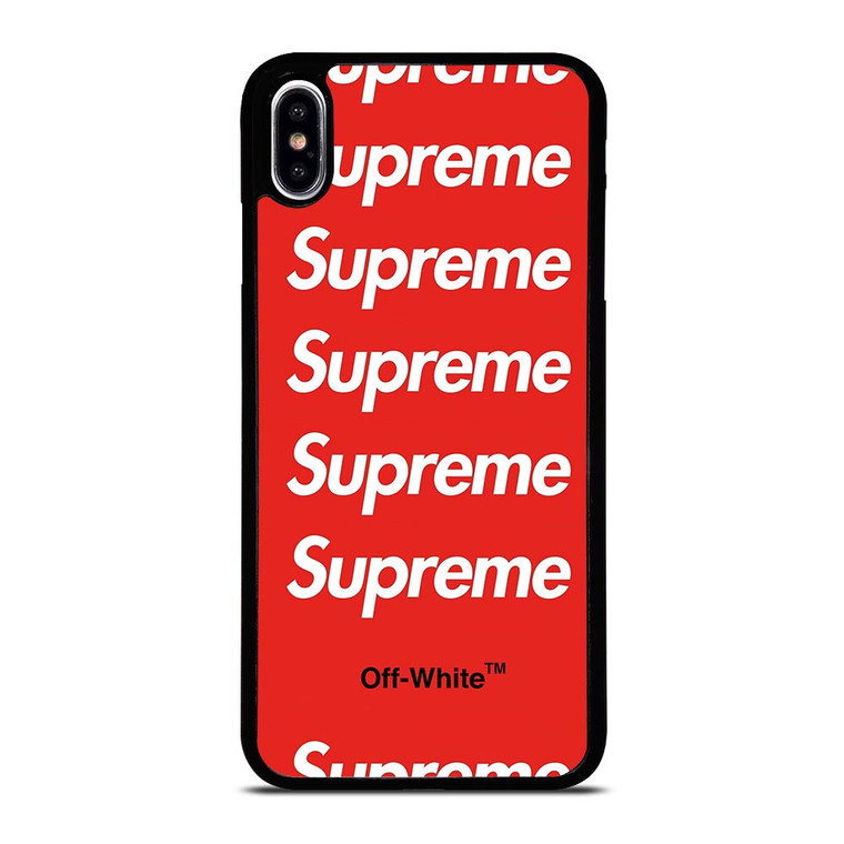 SUPREME RED OFF WHITE iPhone XS Max Case