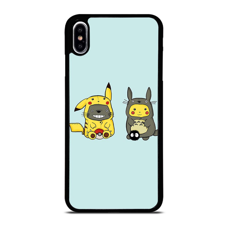 TOTORO X PIKACHU CARTOON iPhone XS Max Case