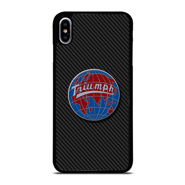 TRIUMPH WORLDWIDE LOGO CARBON iPhone XS Max Case