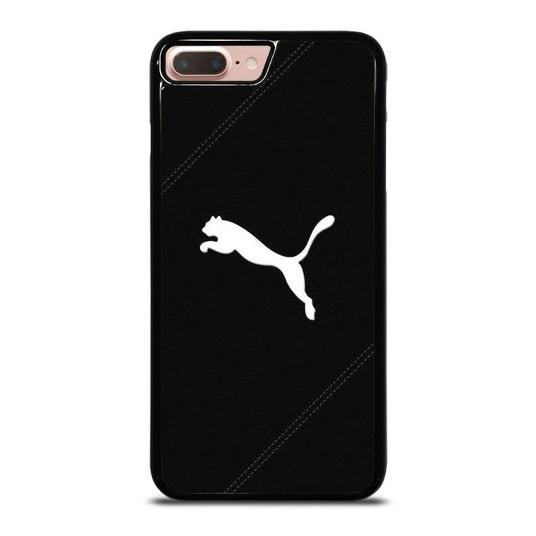 PUMA LOGO BLACK LEATHER iPhone 8 Plus Case PUMA LOGO BLACK LEATHER iPhone 8 Plus Case
