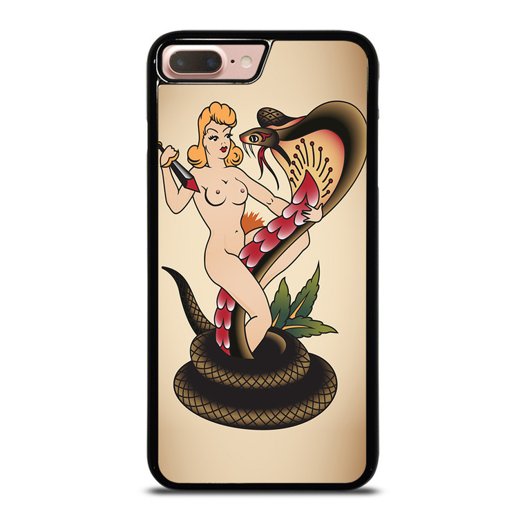 SNAKE CHAMER SAILOR JERRY TATTOO iPhone 8 Plus Case