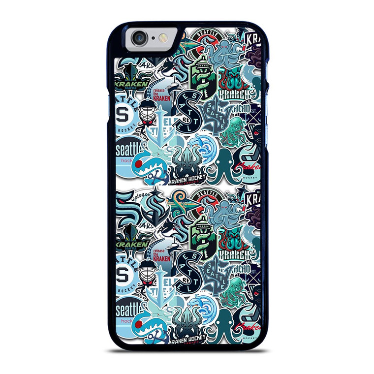 SEATTLE KRAKEN OCTOPUS COLLAGE iPhone 6 / 6S Plus Case