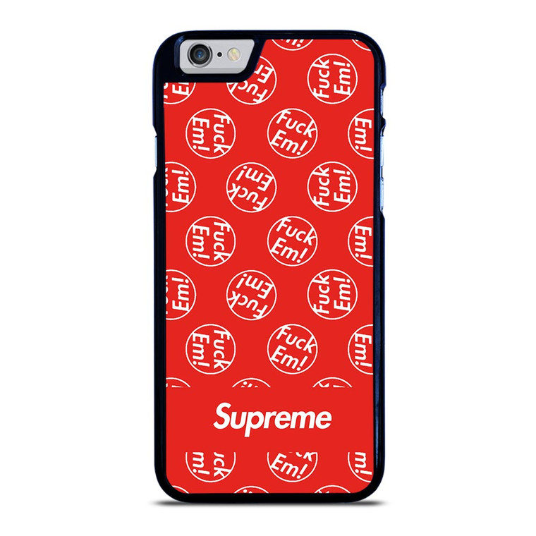 SUPREME FUCK EM PATTERN iPhone 6 / 6S Plus Case SUPREME FUCK EM PATTERN iPhone 6 / 6S Plus Case
