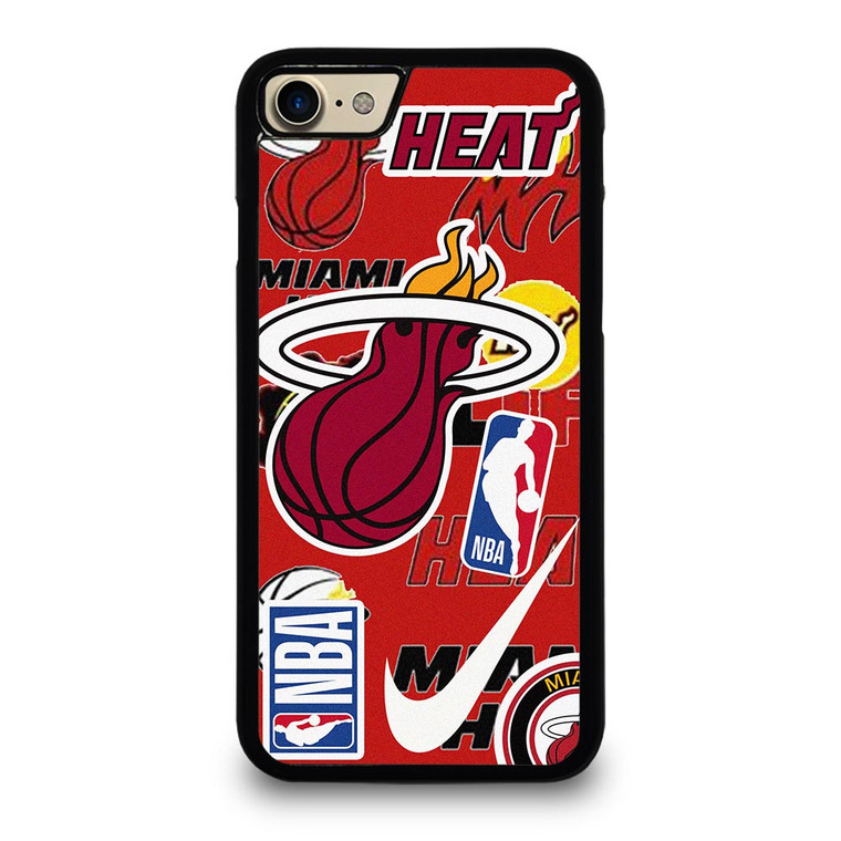 MIAMI HEAT NBA STICKER BOMB iPhone 7 Case