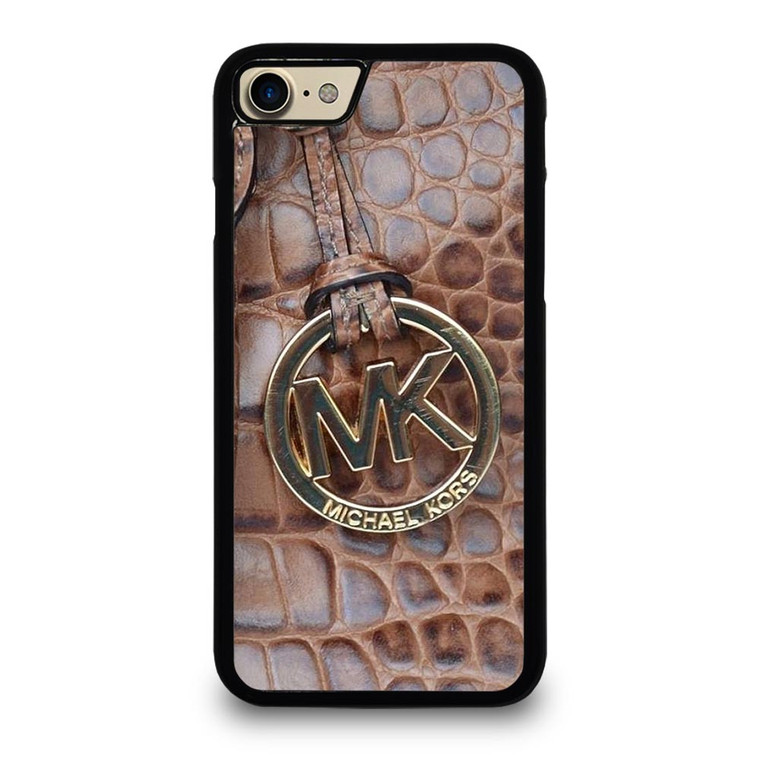 MICHAEL KORS BROWN LEATHER iPhone 7 Case
