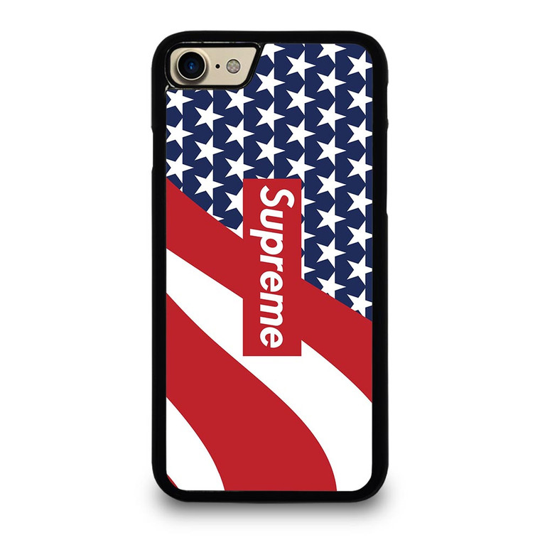 SUPREME LOGO AMERICAN FLAG iPhone 7 Case