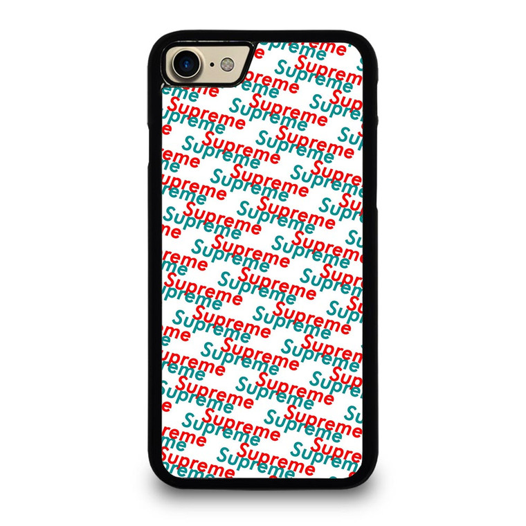SUPREME RED BLUE PATTERN iPhone 7 Case SUPREME RED BLUE PATTERN iPhone 7 Case
