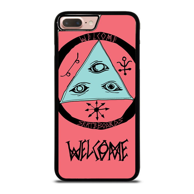 WELCOME SKATEBOARDS LOGO PINK iPhone 8 Plus Case